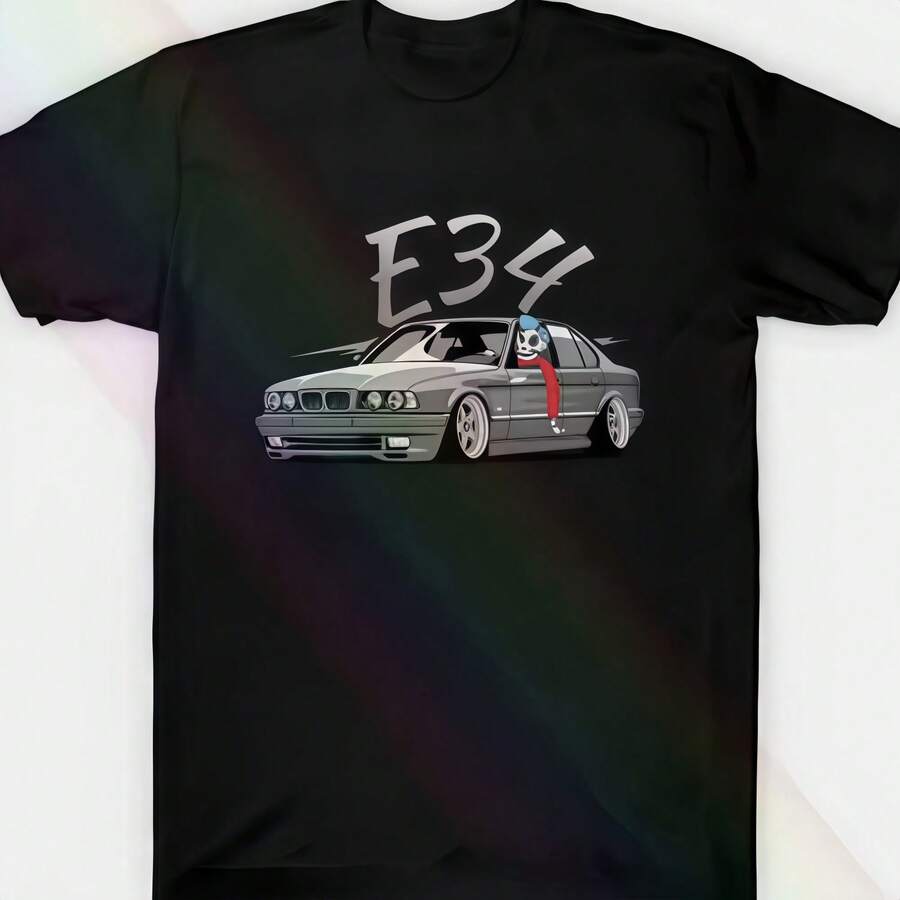 Camiseta de cuello redondo para hombre, camiseta estampada de Pila de variantes E34 Primer Conor Mcgregor, camisetas divertidas Vintage de manga corta Unisex - Negro - Ver 1