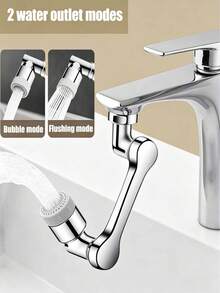 Extensor de grifo giratorio de 1440° resistente, diseño de brazo mecánico, fácil instalación, ajuste universal para uso doméstico, comercial o como regalo - Construcción de plástico resistente - Multicolor - Ver 2
