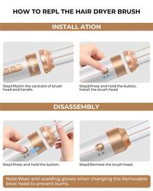 UKLISS Upgraded 5-In-1 Multifunctional Hair Styling Set: Hair Dryer, Automatic Curling Iron, Straightener & Curler. Perfect For Home, Gifting, Holidays, Travel, Hair Care, Cosmetics, And Nail Care. - US A Type Plug(110-127V) - View 12