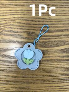 1Pcs Tulip Holder Set | Elegant PU Leather Keychain Organizer, House Keys - Ladies' Luxury Pouch Soft Durable Holder Chain Accessories Women Girls, Her,Beach,Summer,Vacation,Holiday,Travel Essential,Going Out Tops,Household Items,Mother's Day,Bedroom Decor,Garden,Kitchen Decor,Summer,Beach,Travel Essentials,Room Decor,Squishy,Graduation 6LMA - Màu xanh lam - Xem 12