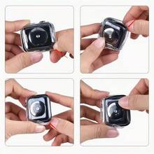 1个透明全包覆手表保护壳，适用于38MM/40MM/41MM/42MM/45MM/46MM/49MM Series 9 8 7 SE 6 5 4 3 2 1。全包覆超薄TPU保护壳，带屏幕保护膜，适用于S10/S11 42MM/46MM透明全包覆手表壳。 - 無色 - 查看 3