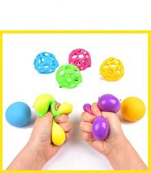 Soft Gel Hand Exerciser Rings For Stress Relief - 1pcs Color Random - View 7