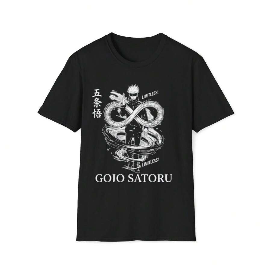 Camisetas de anime G1ojo Satoru J1ujutsu Kaisen T1EE, camisetas vintage de anime, camisetas gráficas de anime T1EE, camisetas estéticas de anime, ropa de anime japonesa220g Cla-ssic Cotton T-Shirt - UniS-ex - The Shirt You A-lways NeededSuitable for all people, whether woM-en or M-enhigh-quality durable fabric suitable for all seans,ft to the touch but built to lastBreathabletops woM.en fall outfiT.S for woM.en vaC.Ation outfiT.S woM.en Easter, St. Patrick's Day costume - Negro - Ver 1