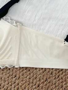 Elisvara Ditsy Floral Padded Wireless Bra For Small Bust, Lift & Enhance, Suitable For Flat Chest - White - View 10