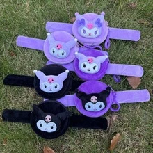 1 chiếc ví đựng tiền xu hình nhân vật hoạt hình Kuromi của Sanrio, ví cầm tay bằng vải nhung mềm mại, ví nhỏ có khóa kéo hình hoạt hình dễ thương, quà tặng nhỏ - Nhiều màu - Xem 1