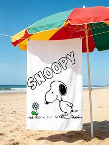 Khăn tắm biển Snoopy bán chạy nhất, chất liệu sợi siêu mịn, khăn tắm biển hoạt hình cho trẻ em, khăn thấm hút tốt cho mùa hè bên bờ biển. - hình chữ nhật - Xem 10