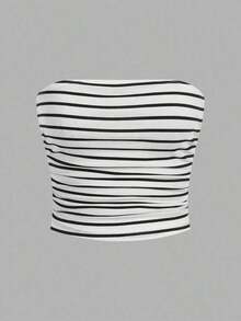 4 piezas Tops de camisola básicos y cómodos con fruncido para mujeres - Multicolor - Ver 9