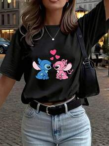 Women T-Shirts - Black - View 6