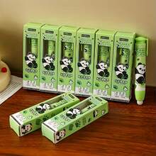 Bộ 3 cục tẩy hình gấu trúc dễ thương, tẩy bút chì không để lại cặn, màu xanh lá cây, thích hợp cho văn phòng, trường học, vẽ tranh, chất liệu PVC bền chắc, đồ dùng văn phòng phẩm vui nhộn, quà tặng tựu trường. - Bộ - Xem 10