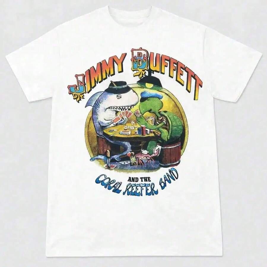 Camiseta de Jimmy Buffett y la banda Coral Reefer, talla completa S-5XL 1t3633578 RIAU - Negro - Ver 1