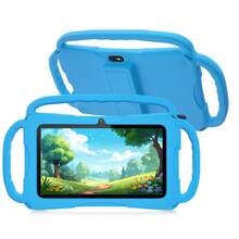 7-Inch Kids Tablet, 64GB Storage, 4GB RAM, Android 13.0 System, 1280X800 IPS Resolution, Parental Control, Educational Apps, Dual Cameras, Shockproof Protective Case - Multicolor - View 9