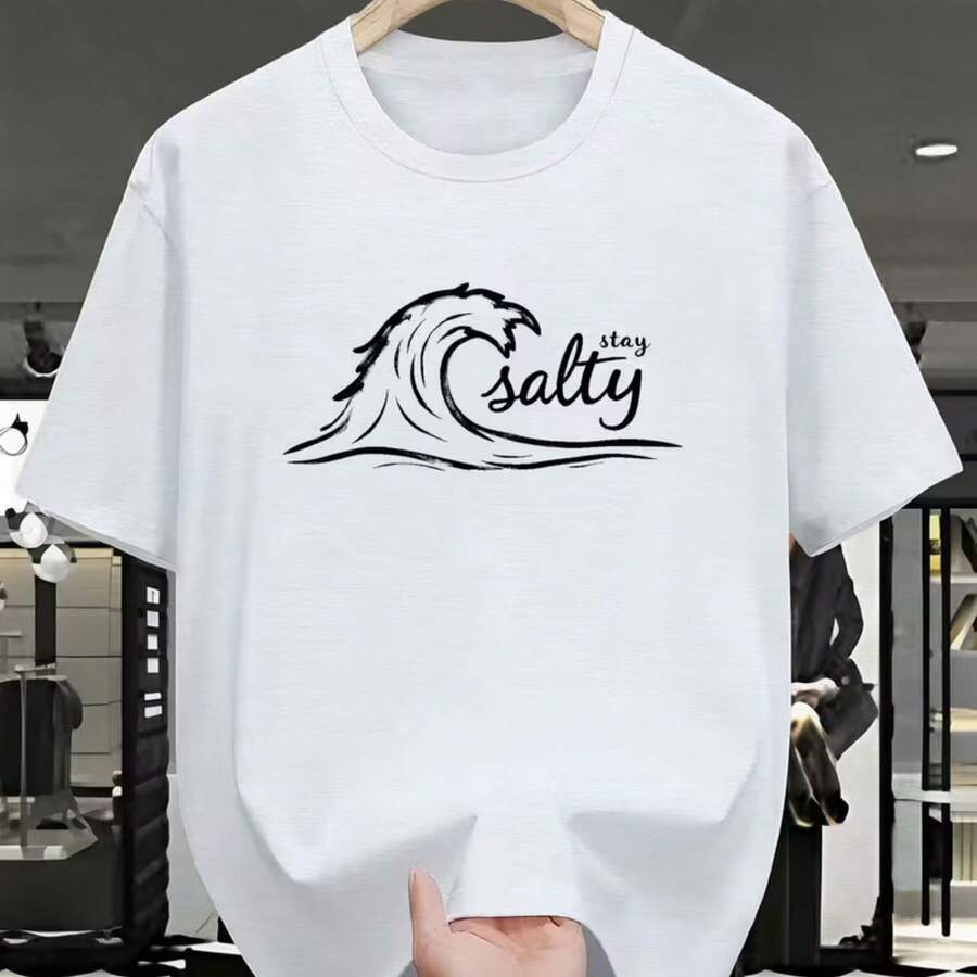 Camiseta impresa para hombres y mujeres - Blanco - Ver 1