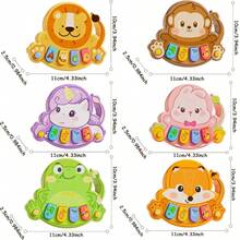 Interactive Animal Keyboard Music Toy - Sensory Development And Cognitive Training Function, Made Of ABS Material, Bright Colors, Durable | Children's Music Keyboard With Animal Buttons And Interactive Sound Effects - Sensory Learning - Multicolor - View 4
