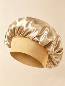2 chiếc mũ ngủ bằng lụa, mũ trùm tóc bằng satin, mũ rộng vành co giãn cao dành cho nữ, mũ ngủ bằng vải charmeuse, mũ chăm sóc tóc bằng satin cao cấp, băng đô lụa cho tóc xoăn - Nhiều màu - Xem 9