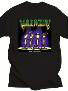 Men's And Women's Millencolin Punk Rock Band T-Shirt With Iconic Print. Soft And Versatile, This All-Season Streetwear Essential Is A Perfect Everyday Piece And A Great Gift For Fans And Friends. With Its Crisp, Streamlined Cut, This Garment Creates A Clean And Vibrant Look. Its Relaxed Yet Flattering Silhouette Suits All Body Types, Offering A Style That's Both Casual And Sophisticated. - 黑色 - 查看 1