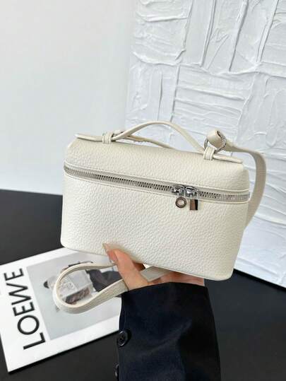 Bolso de mano elegante de moda para mujer con estampado de tela con adorno de estrella, cierre con cremallera con solapa, bolso bandolera cuadrado, bolso de hombro adecuado para estudiantes universitarias, compras, citas, vacaciones, viajes, estilo minimalista y versátil recomendado por diseñadores