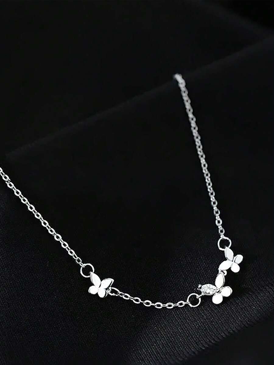 1 chiếc vòng tay hình bướm tinh tế lấy cảm hứng từ thiên nhiên bằng bạc Sterling S925, món quà trang sức sang trọng, thanh lịch và đa năng dành tặng mẹ, bạn bè, nhân dịp sinh nhật hoặc ngày lễ. - Loại bướm - Xem 1