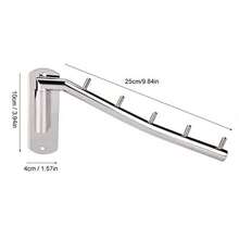 Garosa Wall Mounted Clothes Organizer With Stainless Steel Hooks And Rotating Swing Arm - Clothes Hanger With Drying Rack - As Pic - View 2