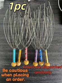 1件裝章魚頭部按摩器 頭皮抓癢器 靈魂提取器 背部抓癢器 人體工學設計 緩解壓力並促進頭皮血液循環 家用健康護理設備 頭部抓癢工具 背部抓癢工具 頭皮按摩器 身體抓癢器 頭部SPA 寵物抓癢 隨機顏色與款式 - 章魚頭皮按摩器 - 查看 15