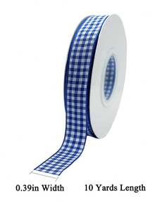1Roll Plaid Gift Ribbon, College Style DIY Gift Satin Ribbon Suitable For Bouquet Packaging, Cake Decoration, Hand-Woven Gift Wrapping Rope, Birthday Gift Packaging, Party, Back To School Gift Decoration, Holiday Party Decoration, Christmas Decoration. - 1 Volume - View 14
