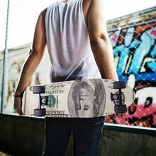 3D Dollar Bills Pattern Skateboard Grip Tape Sheets Longboards Griptape 33 InchX 9 Inch Bubble Anti - Slip Scooter Deck Sand Paper Rollerboard - Multicolored - View 6