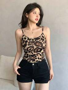 Chaqueta corta casual de verano de unicolor, de cuello redondo, de manga larga y con abertura frontal, ajustada para mujer - Marrón 2 - Ver 5