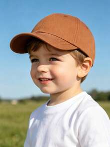 2pcs Adjustable Baseball Cap For Toddler Boys, 3 Months - 7 Years Old Kids Sun Hat, Breathable UV Protection Suitable For Outdoor, Beach, Camping, Casual Wear - 2pcs - View 7