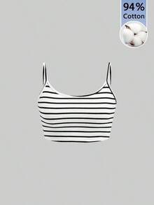 1 pieza Camiseta sin mangas casual y sexy color burdeos para mujer, adecuado para el verano - Blanco - Ver 1