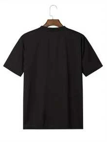 Nueva camiseta de manga corta para mujer de 180 g,% algodón - Camiseta casual versátil con estampado de verano para hombre - Camiseta con estampado de verano para parejas - Unisex - Regalo para vacaciones - negro - Ver 2