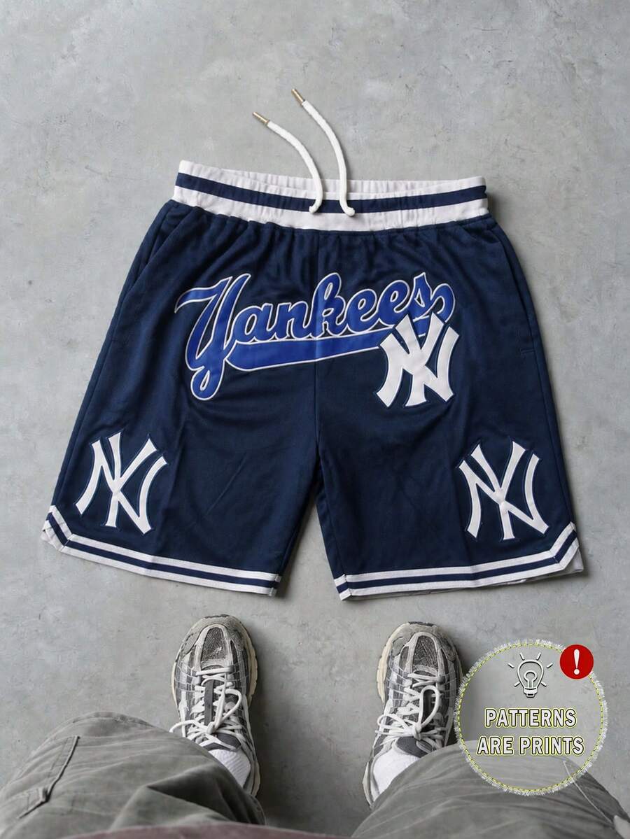 Men's Statement Print Shorts Fashion Designer Patterned Casual Daily Wear Shorts - 彩色 - 查看 1