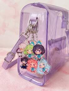 1pc/6pcs Witch Hat Atelier Keyring Packs, Backpack Decoration For Back To School, Fans Gift Christmas New Year, Anniversary, Party Favors, Daily Use - Multicolor - View 3