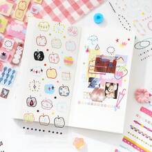 Libro de pegatinas lindo para diario, capturar momentos maravillosos de la vida, elementos decorativos básicos - 1 Set - Ver 9