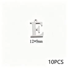 10Pcs 304 Stainless Steel 18K Gold Plated Letter Charms, Alphabet Initial Pendants For DIY Jewelry Making - Pendants - View 46