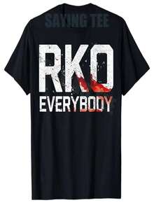 RandyRKO EverybodyBlood T-Shirts, Y2K Gothic Print, Horror Graphic Print T-Shirts, Modern And Unique Women's Clothing. - 黑色 - 查看 1