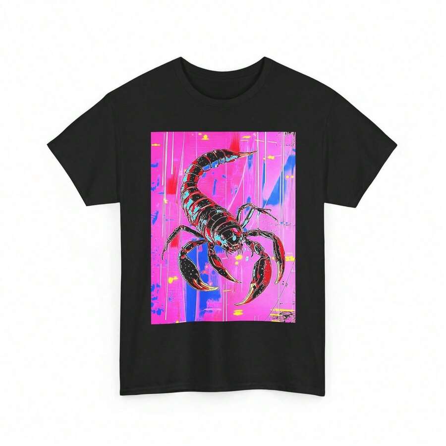 SCORPIO HOROSCOPE SIGN ART TEE TSHIRT MEN WOMEN FASHION STREET WEAR SHIRT   UK - Black - View 1