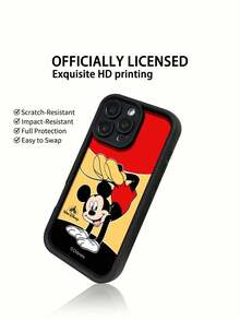Ốp điện thoại Disney Mickey Mouse màu be, quà tặng ngày lễ, chống rơi và chống trượt, phù hợp với iPhone 17, 17Air, 17pro, 17promax, 11, 12, 13, 14, 15, 16pro, 16promax, 14Plus, 15Plus, 16Plus, 15pro, 16promaxXR. - màu đen - Xem 4