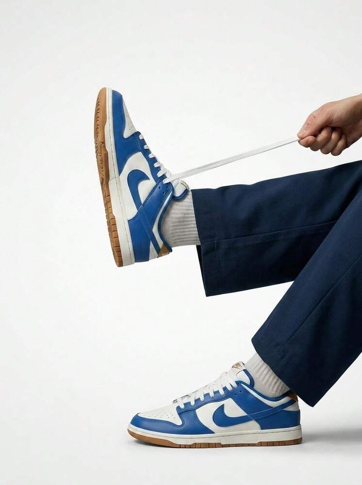 Nike DUNK Women's Sneakers White/Blue/Gold FB7173-141 - Blanco/Azul/Dorado - Añade 1