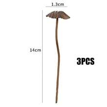1/3 piezas Estaca de hierro vintage oxidado con forma de hongo y flor, decoración de jardín estilo nuevo favorito popular para patio, exterior y hogar, adecuada para plantas en maceta y decoración de jardín exterior | Regalo perfecto para Acción de Gracias - A - Ver 10