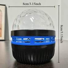 1pc Water Wave Starry Sky Projection Lamp, Dreamy Lighting Effect, USB Powered Atmosphere Night Light, Suitable For Bedroom, Living Room, Ceiling, Camping, Wedding, Halloween, Christmas Party Home Decor Gift - Multi-color light - View 7