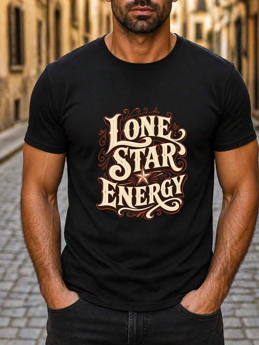 Camiseta unisex de manga corta, para hombreVintageSolitarioEstrellaEnergíaCamiseta-RetroOesteGráficoTripulaciónCuelloCortoMangaTee,CómodoInformalSuperiorconIcónicoImprimir,AdecuadoparaAl aire libreActividades&DiarioDesgaste,MáquinaLavableenMúltipleTallas&Playeras de coloreshombre, , , Dazymujer,romwehombres, bohochic,maestrasregalos,camisetaparaconjuntos de mujercon curvasparamu,y2k, - Negro - Ver 1