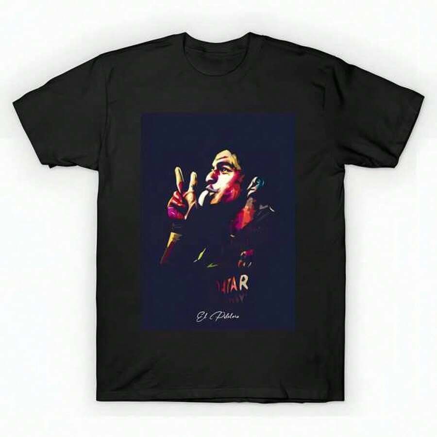 Luis Suarez Barcelona Pop Art T-Shirt unisex de la de algodón puro de alta densidad de 220 g. C-AmiS-eta uniS-ex 100 % aL-Godón de - Tejido de alta densidad. Apta para todo tipo de perS-onas, ya sean mujeres o hombres. Tejido duradero de alta C-Alidad apto para todas las estaciones, suave al tacto pero duradero. Tops transpirables. Conjuntos de otoño para mujer. Conjuntos de vaC-Aciones para mujer. Disfraz de Halloween para mujer. - Negro - Ver 1