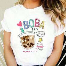 Retro Summer T-Shirt With Santa Claus Blowing Bubbles, Christmas Gift T-Shirt, Funny Winter T-Shirt With Santa Claus - 巧克力棕 - 查看 6
