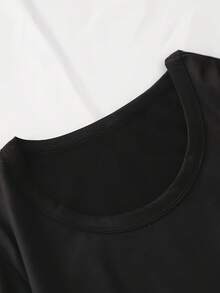 Camiseta con Estampado de Dachshund, Corazón Rosa, para Amantes de Perros, Camiseta Casual de Algodón Suave para Mujeres y Niñas, Regalo para Dueñas de Mascotas - Negro - Ver 7