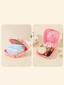 This Portable Nylon Sanitary Pad Storage Bag Features Multiple Print Designs And Is Made Of Durable Material. The Simple And Stylish Design Makes It An Essential For Travel, And It Can Also Be Used As A Wallet Or Cosmetic Storage Bag. - Multicolor - View 6