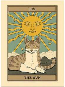 VIKAMA Tarot Secret Tapestry Guardian, Moon And Stars Secret Living Room Meditation Room Decoration - Kiểu 1 - Xem 9