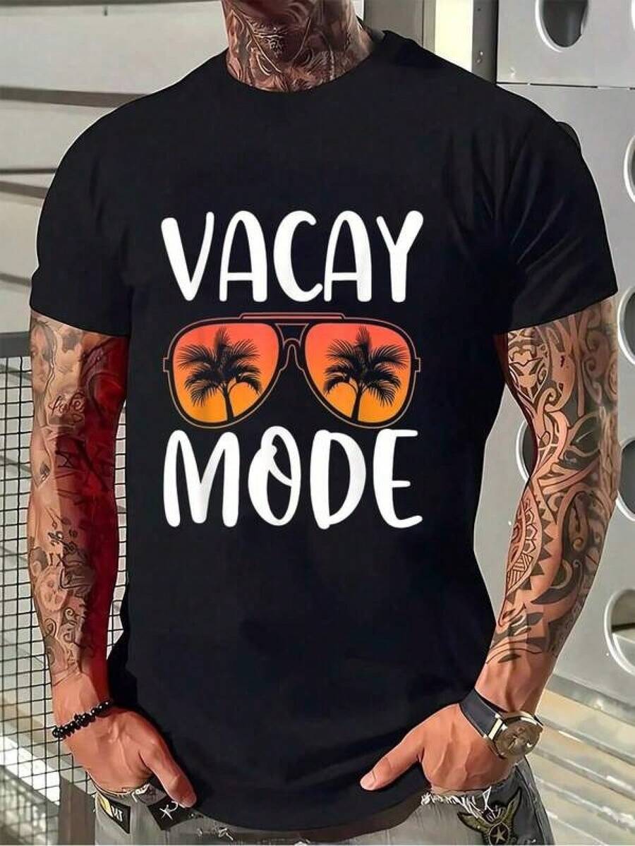 Camiseta unisex de manga corta, SolBrilloPlayaCamisaVacayModoHombresMujeresYVacacionesCamisetaMujeresHombresGráficoTeeNegroTripulaciónCuelloCamisetaCortoMangaVeranoTeeJugadores destacadoshombre, , , Dazymujer,romwehombres, bohochic,maestrasregalos,camisetaparaconjuntos de mujercon curvasparamu,y2k, - Negro - Ver 1