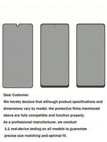 XINHONGYU 适用于三星 Galaxy A56 的 1 片隐私屏幕保护膜，磨砂陶瓷隐私膜，柔性 TPU 隐私屏幕保护膜，非玻璃隐私陶瓷保护膜，适用于 Galaxy A17 A16 A15 A14 A13 A12 A26 A25 A24 A23 A22 A36 A35 A34 A33 A32 A56 A55 A54 A53 A52 A07 A06 A05 A05S A04 A03 系列 [不支持指纹解锁]，易于安装，兼容手机壳 - 黑色 - 查看 7