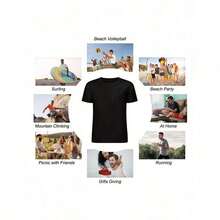 Women's White T-Shirt With Spanish Teacher Theme - Casual Round Neck Short Sleeve Top With Icons And Phrases, Gift For Educators, Comfortable Spring-Summer Clothing (Standard Size B1) BKZ8 - 白色的 - 查看 2