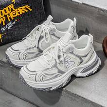 Giày thể thao đôi unisex mới mùa xuân/hè, đế dày thoáng khí, kiểu dáng casual. - Màu trắng kem - Xem 8