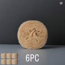 6Pack 300g Hand Blended Mohair Chunky Yarn - Fluffy Short Hair Double Stranded Colorful Yarn Ball, Woven Close Fitting Coarse Thread, Crochet Shawls Scarves - 6pcs 300g - View 38